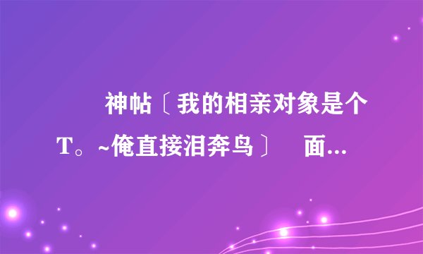 貓撲神帖〔我的相亲对象是个T。~俺直接泪奔鸟〕裏面T,P,les等詞彙都是什麼意思?求漢字詳細解釋。
