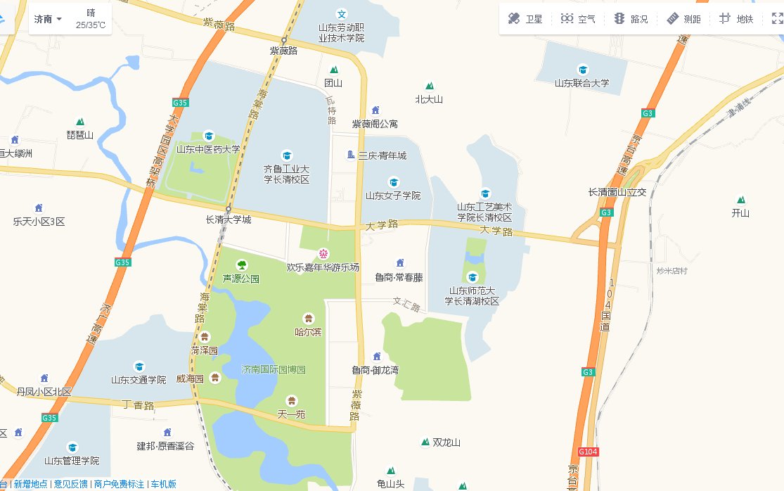 济南长清大学城地图