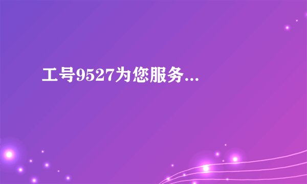 工号9527为您服务...