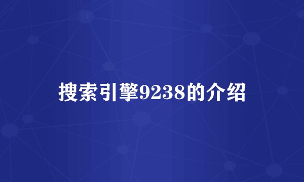 搜索引擎9238的介绍