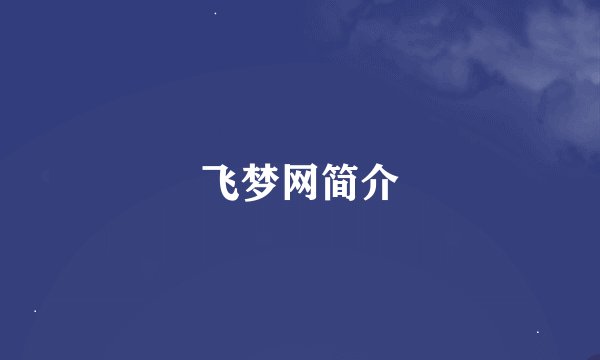 飞梦网简介