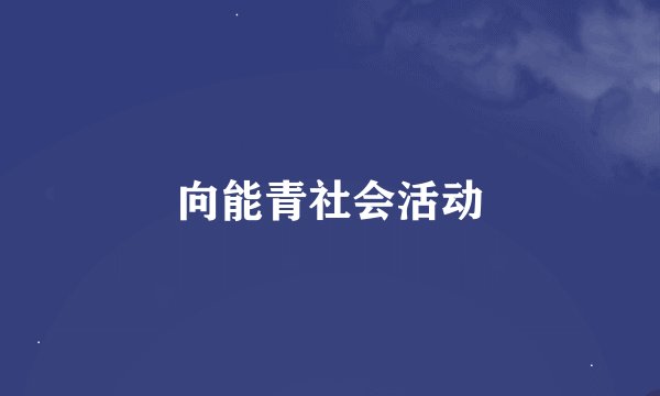 向能青社会活动
