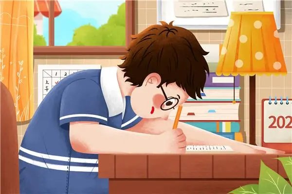学渣坐在学霸的那个写作业