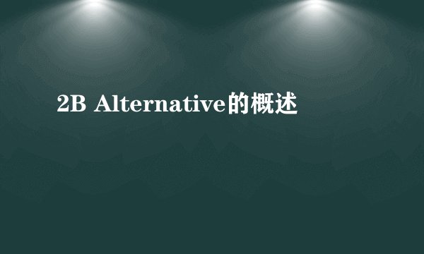 2B Alternative的概述