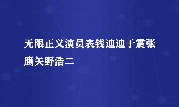 无限正义演员表钱迪迪于震张鹰矢野浩二