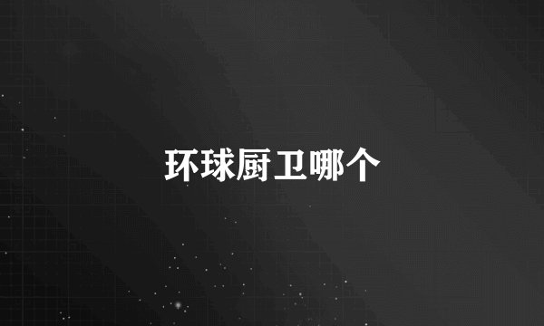 环球厨卫哪个