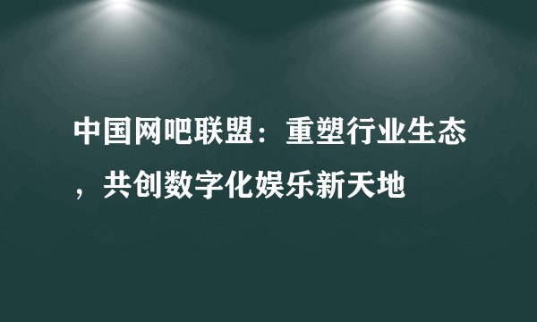 中国网吧联盟：重塑行业生态，共创数字化娱乐新天地