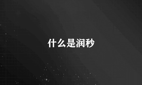 什么是润秒