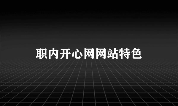 职内开心网网站特色