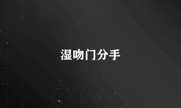 湿吻门分手