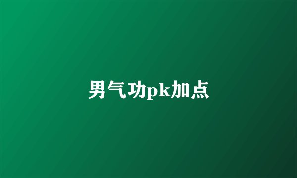 男气功pk加点