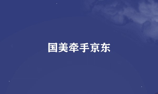 国美牵手京东