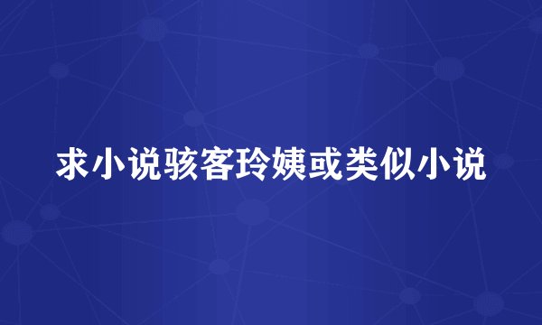 求小说骇客玲姨或类似小说