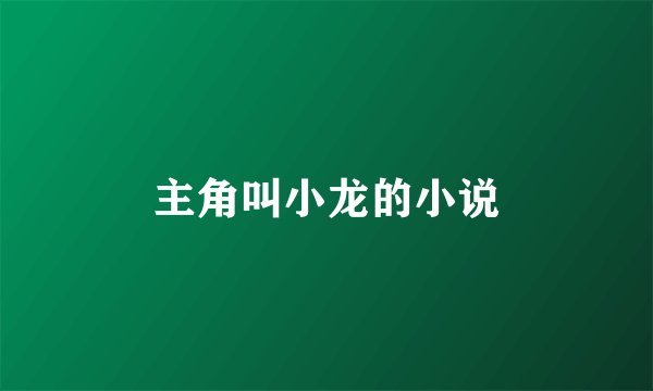 主角叫小龙的小说