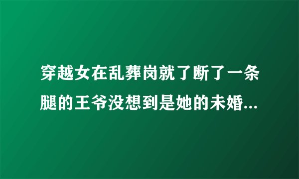 穿越女在乱葬岗就了断了一条腿的王爷没想到是她的未婚夫是什么书