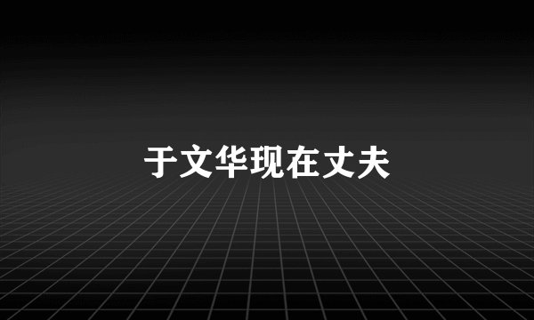 于文华现在丈夫