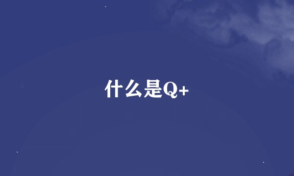 什么是Q+