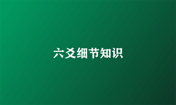 六爻细节知识