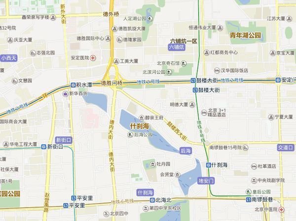 德胜门地铁站是几号线