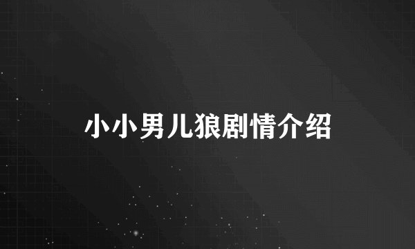 小小男儿狼剧情介绍