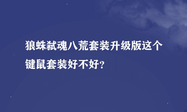 狼蛛弑魂八荒套装升级版这个键鼠套装好不好？