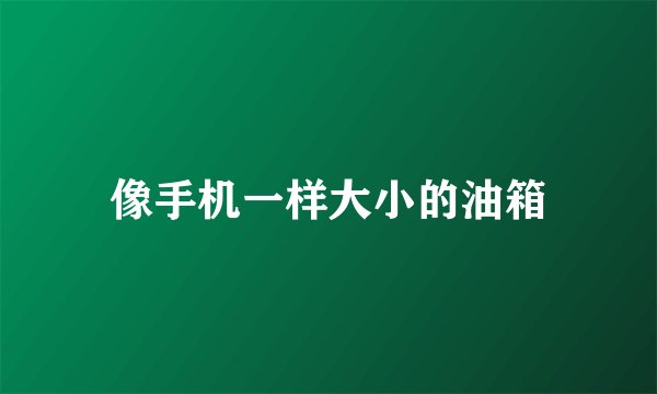 像手机一样大小的油箱