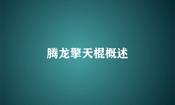 腾龙擎天棍概述