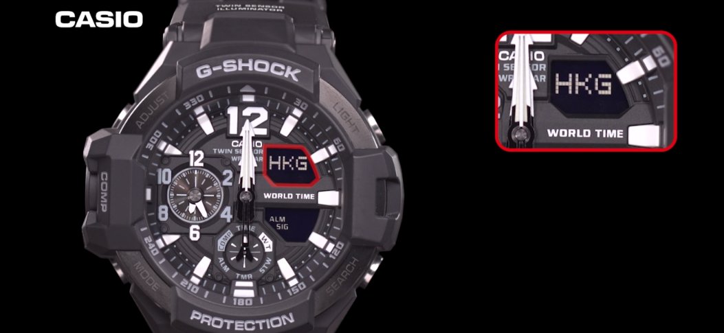 卡西欧g shock手表ga-110年月日怎么调？