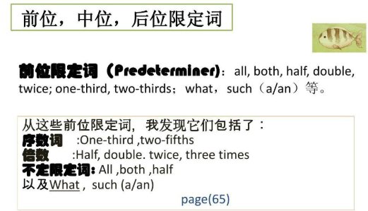限定词的顺序口诀7个字是什么?