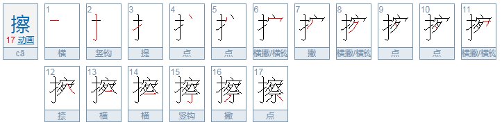 擦桌子拼音怎么说？