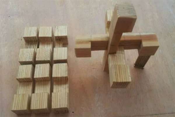 孔明锁9根教程一步一步图解