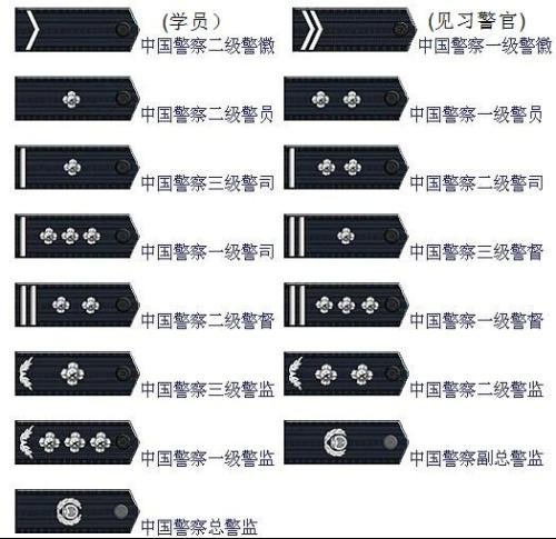 警察二杠一星是代表什么职务？