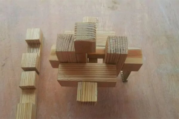 孔明锁9根教程一步一步图解