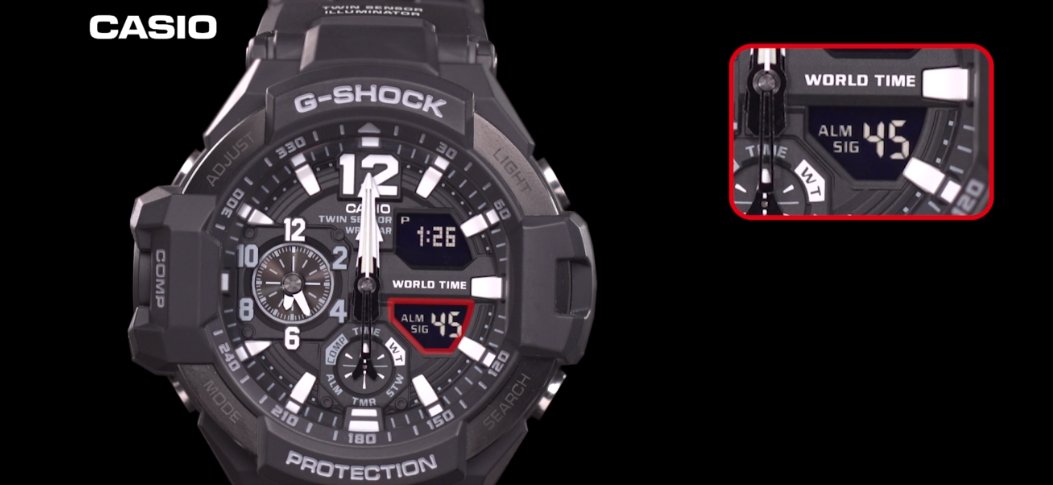 卡西欧g shock手表ga-110年月日怎么调？