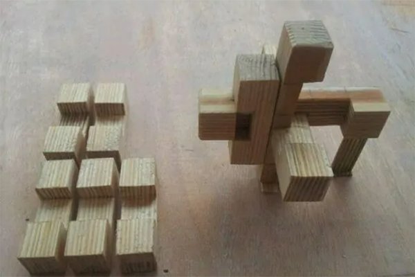 孔明锁9根教程一步一步图解