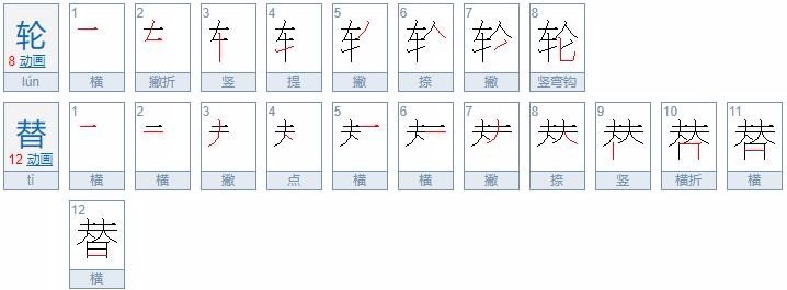 轮流的近义词是什么?