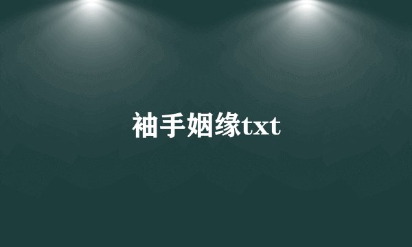 袖手姻缘txt
