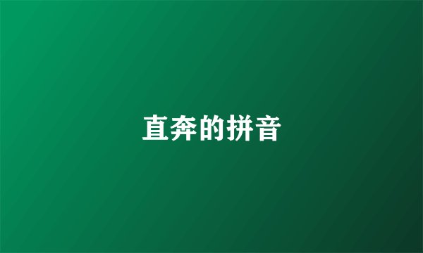 直奔的拼音