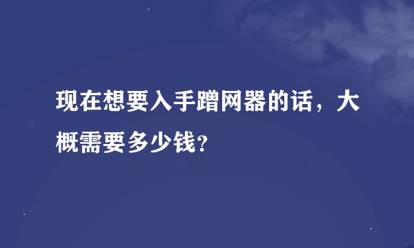 现在想要入手蹭网器的话，大概需要多少钱？