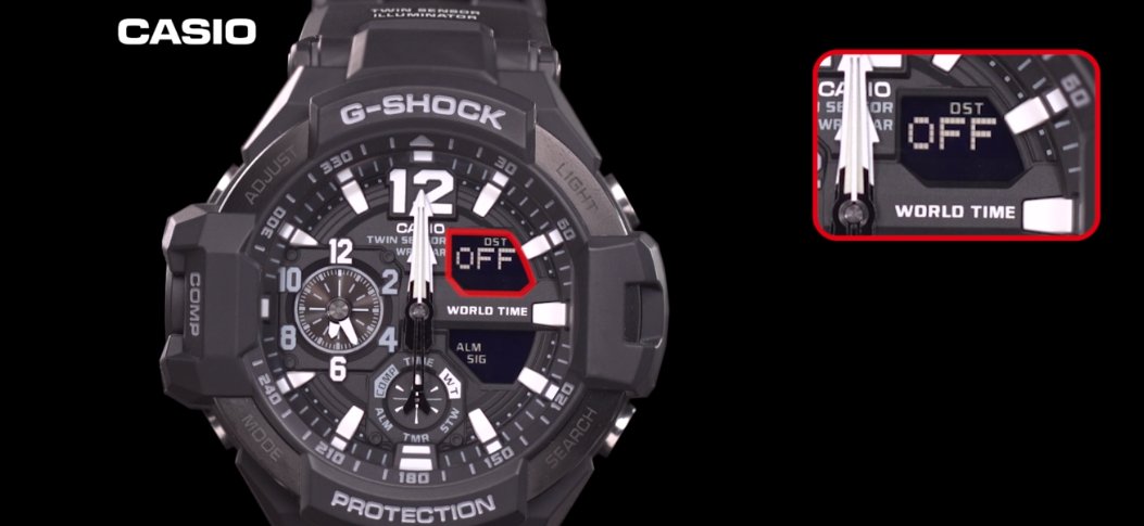 卡西欧g shock手表ga-110年月日怎么调？