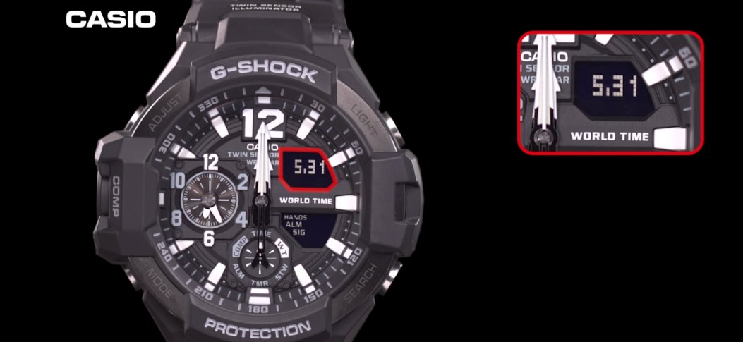 卡西欧g shock手表ga-110年月日怎么调？