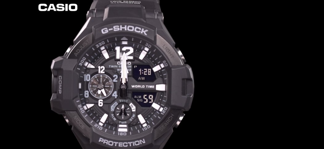 卡西欧g shock手表ga-110年月日怎么调？