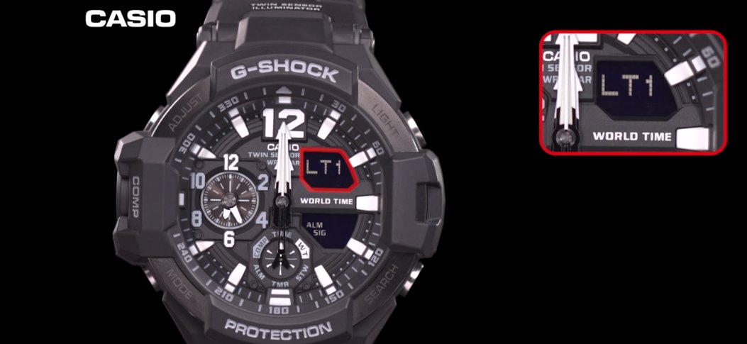 卡西欧g shock手表ga-110年月日怎么调？
