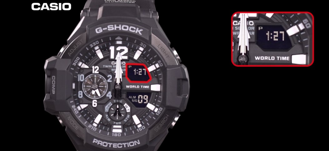 卡西欧g shock手表ga-110年月日怎么调？