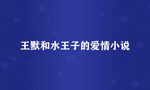 王默和水王子的爱情小说