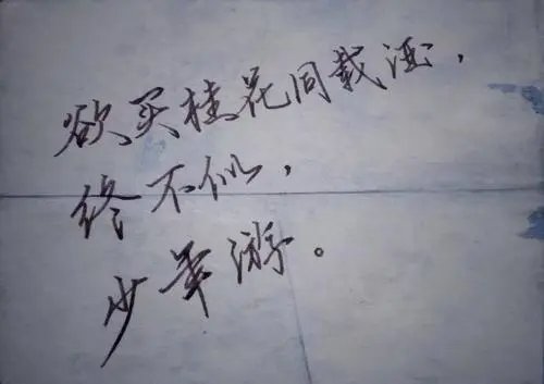 终不似少年游的意思是什么？
