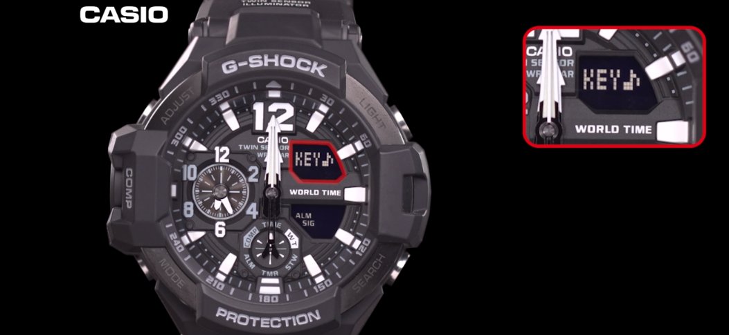 卡西欧g shock手表ga-110年月日怎么调？