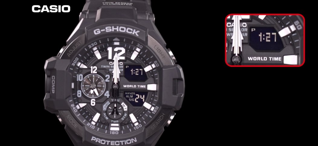 卡西欧g shock手表ga-110年月日怎么调？