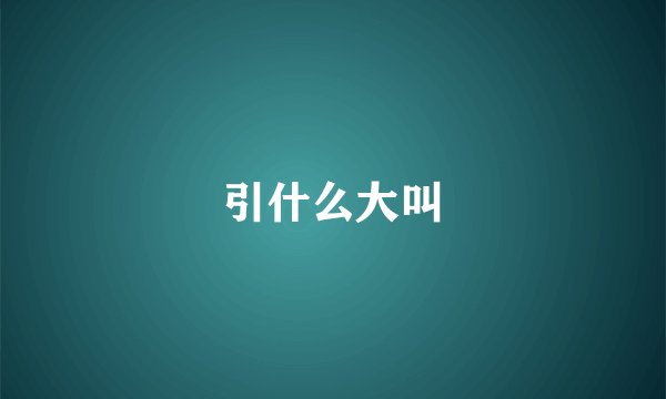 引什么大叫