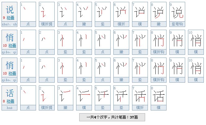 说悄悄话共多少画